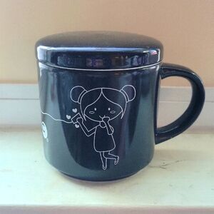 85 Degrees Bakery Black Mug Collectible "I got you 85oc coffee." Boy & Girl